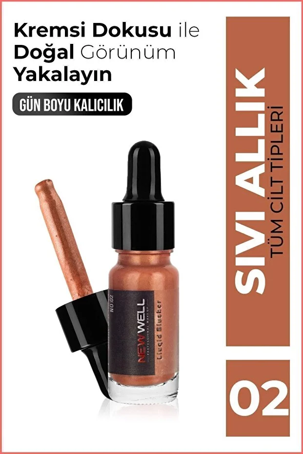 New Well Sıvı Allık (sedefli) No02 New Well Sıvı Allık No:02 Sedefli Şeftali - Görsel 1