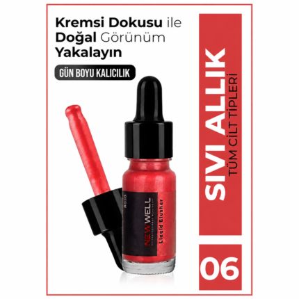 New Well Sıvı Allık No:06 Mat Vişne
