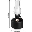 Retro Gaz Lambası Tasarımlı LED Nemlendirici – Dekoratif Aroma Difüzör