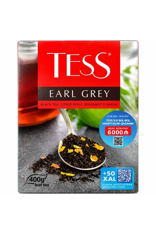 Tess Earl Grey 400 g kutu ön yüz ikinci görünüm